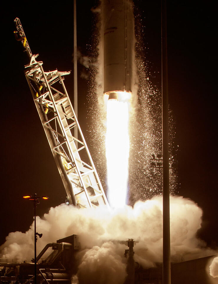 ["Antares Rocket Launch (NHQ201610170110)"](https://www.flickr.com/photos/35067687@N04/30363445546) by [NASA HQ PHOTO](https://w